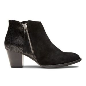 Vionic Anne Comfort Ankle Bootie | Black Snake